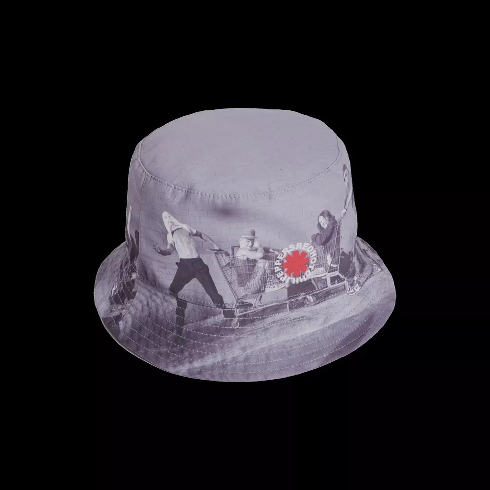 Red Hot Chili Peppers Band Grey Photo Bucket Hat OSFA Unlimited Love Tour RHCP ✳