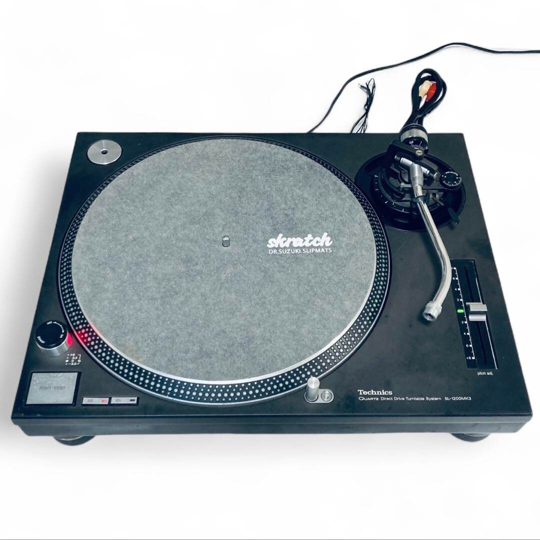 DJ機材 Technics sl-1200Mk3 Technics SL-1200MK3 Direct Drive DJ Turntable System Black