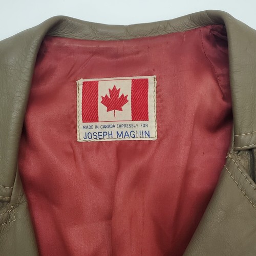 Joseph Magnin Vintage Women's 3/4 Length Leather Coat Petite XS - Picture 3 of 11