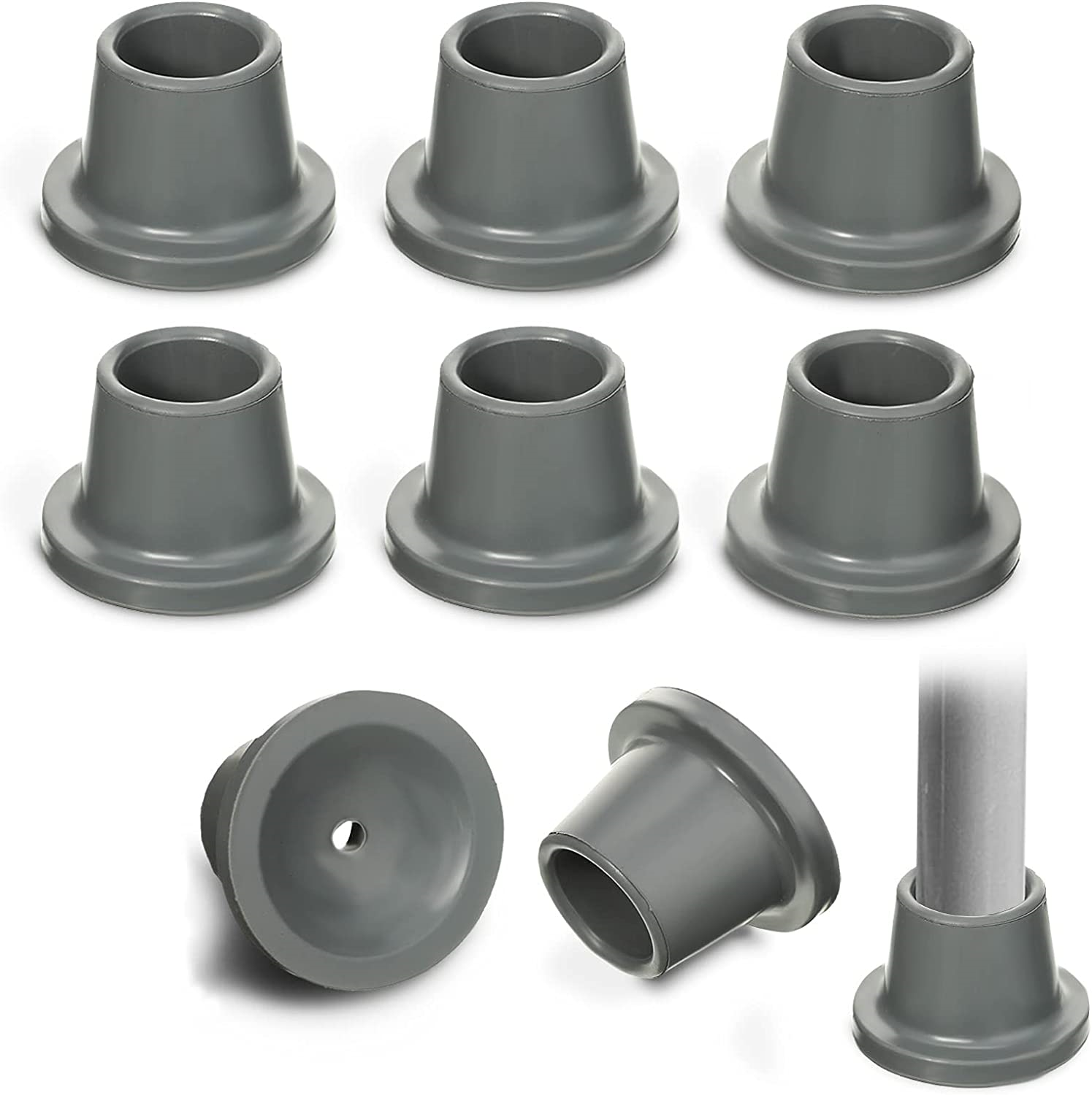 8 Pieces Replacement Rubber Feet for Shower Stool Chair Nonslip Chair