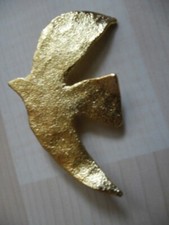 Brosche Friedenstaube mit Zertifikat - sehr g...