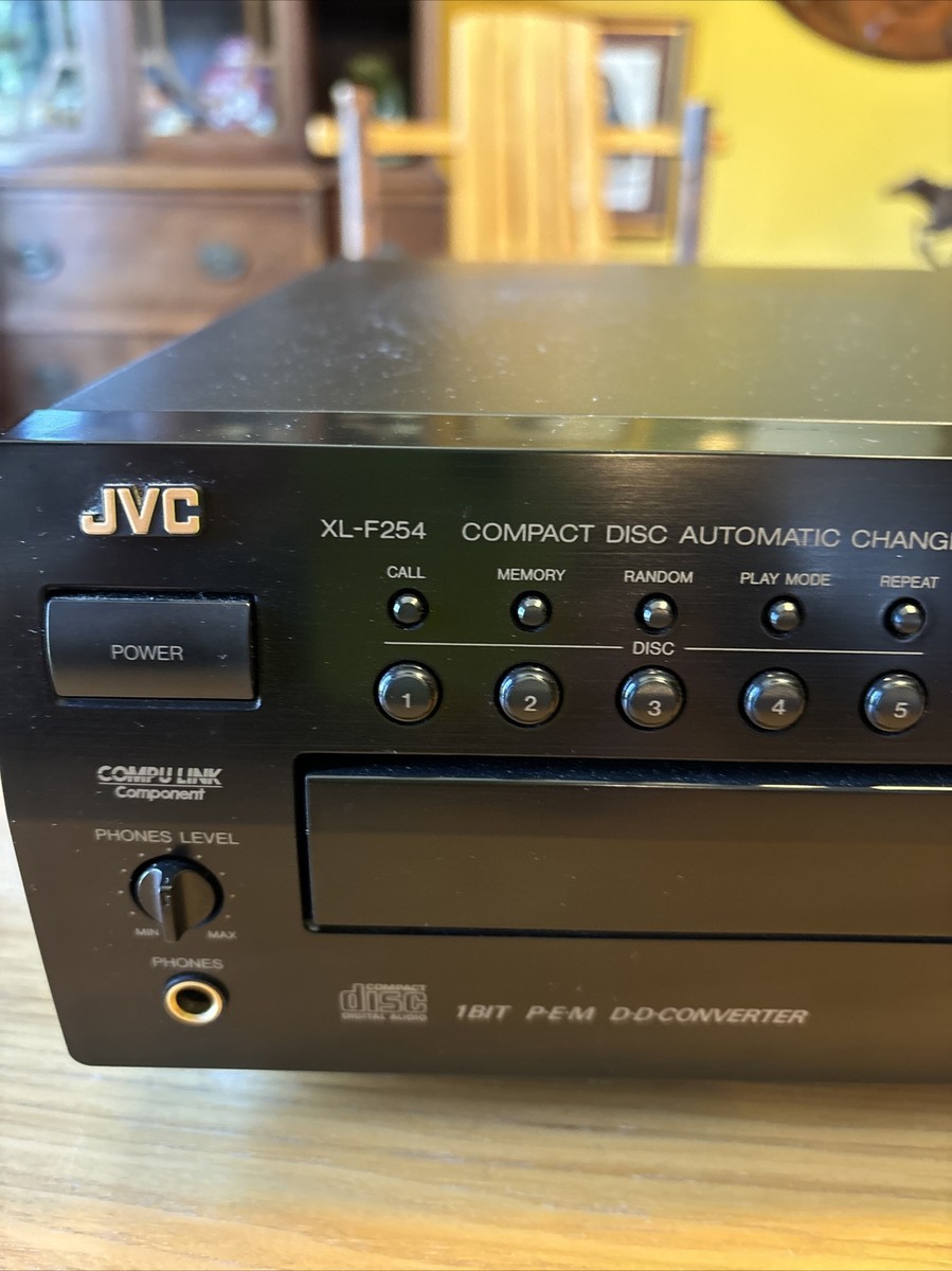 JVC XL-F254 Compact Disc Automatic Changer 5 Disc Player Fully