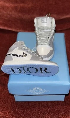 Air Jordan x Dior Keychain Left and Right Shoe with Bag Shoe Box (Customized)