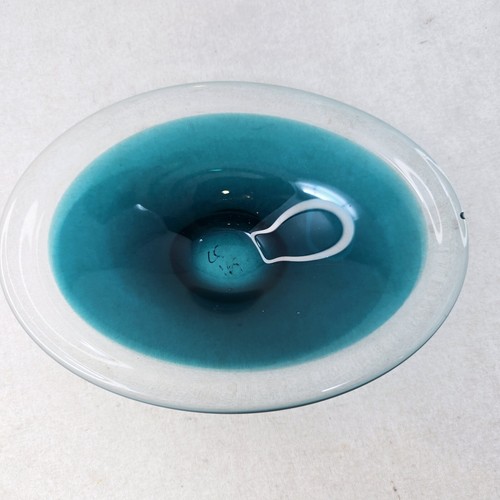 Modernist Art Glass Dish by Willy Johansson for Hadeland, Norway, 1960s - Picture 2 of 7