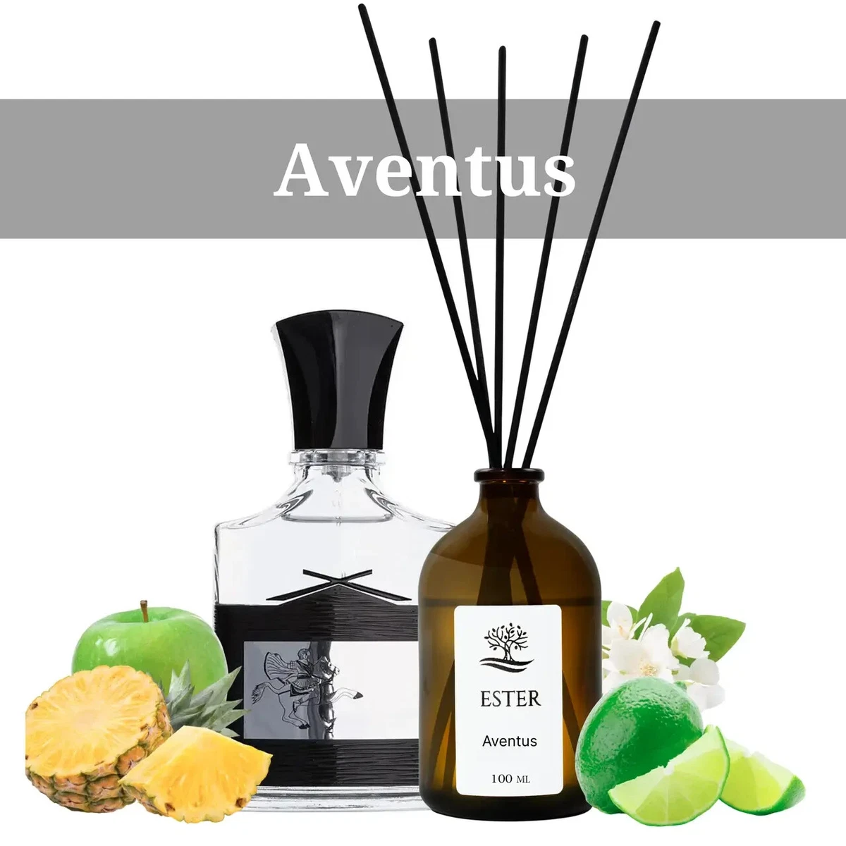 Aroma diffuser CREED Aventus 100 ml Home Fragrance with Sticks