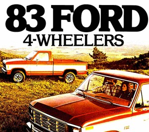 Details About 1983 Ford 4 Wheelers Truck Brochure F150 F250 F350 Pickup Ranger Bronco