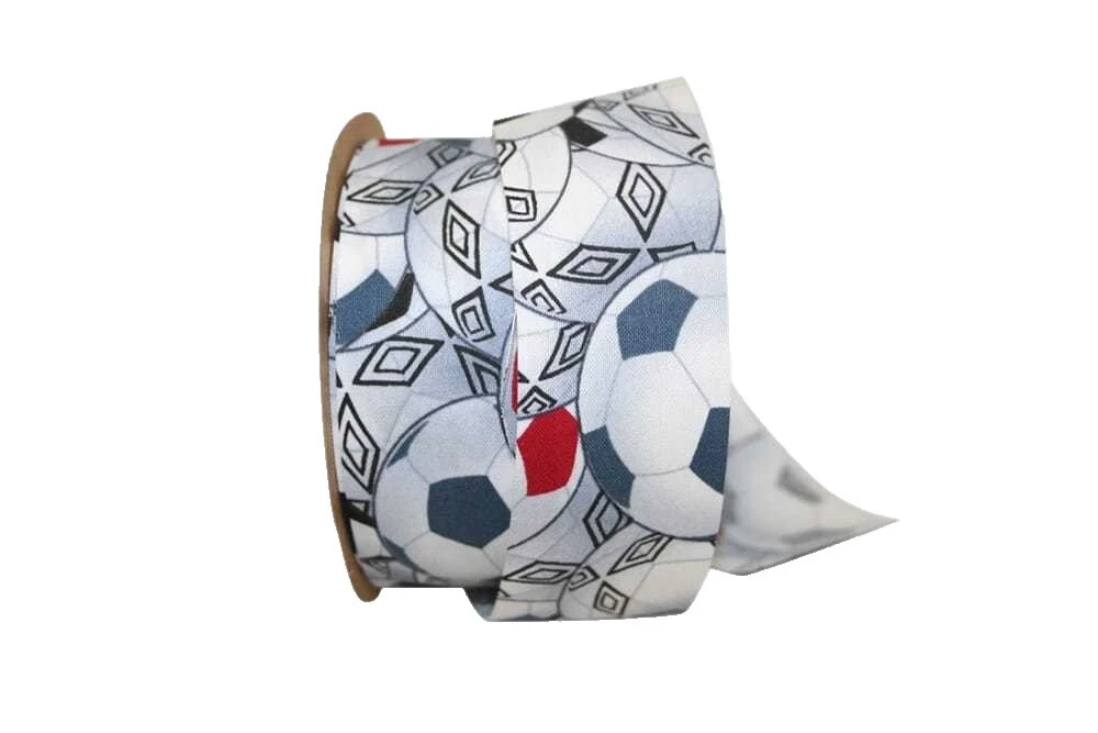 Белые ленты с принтом из хлопка