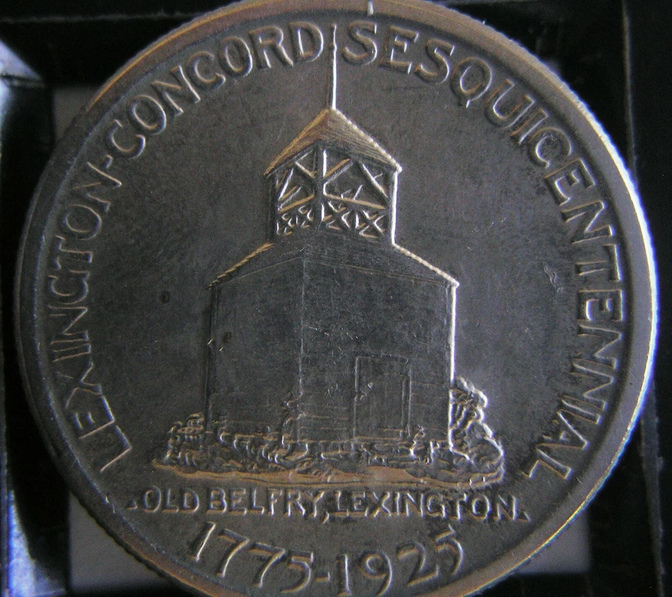 1925 - US LEXINGTON CONCORD PATRIOT SILVER HALF DOLLAR - ICCS GRADED AU55 - Image 4 of 4