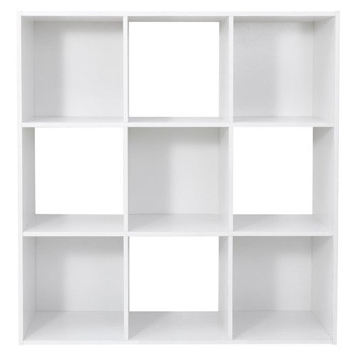 9 Cube Storage Organizer Wooden Bookshelf Display W/5 Removable Back Panel White - Picture 7 of 12