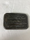 US Borax 1985 The Famous Twenty Mule Team of Death Valley Mining Belt Buckle