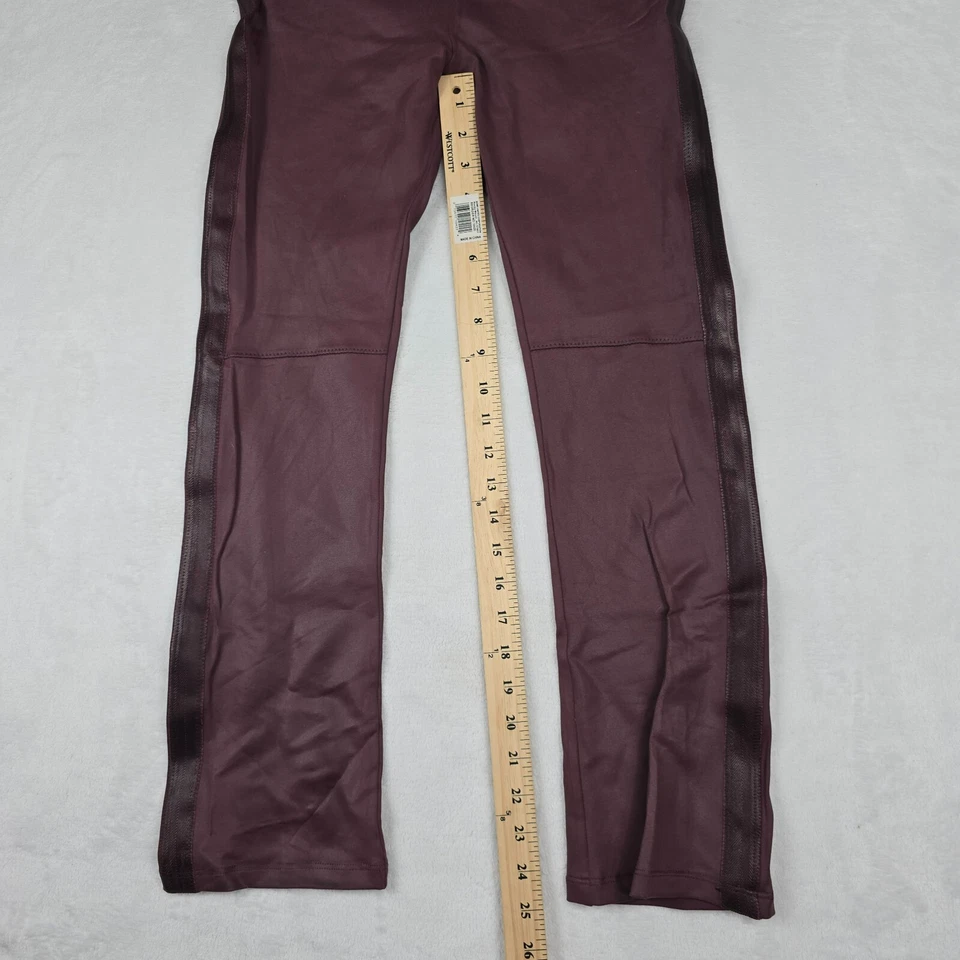 Pantalones elásticos para mujer David Lerner talla mediana de nailon marrón hechos en EE. UU. Foto 2 de 4