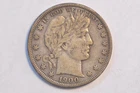 1900-P Barber Silver Half Dollar 50C