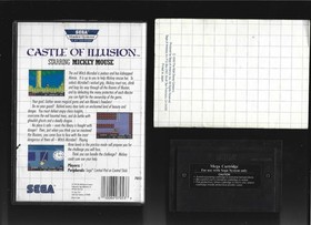 Sega Master System CASTLE OF ILLUSION w/Cartridge, Instructions & Box (CIB) NTSC