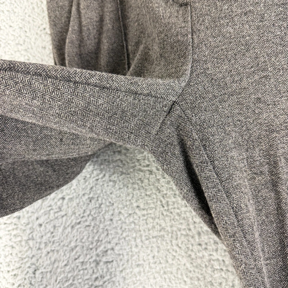 Pantalones de vestir Cartonnier para mujer talla 10 gris jaspeado ajustados rectos tiro medio trabajo Foto 4 de 4