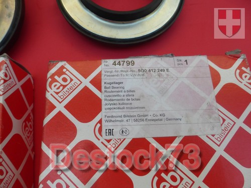 2 Roulements, coupelle de suspension ref 44799 FEBI BILSTEIN pour AUDI VW SEAT - Photo 4 sur 4