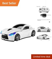 Wireless Mouse Sports Car Mouse USB Computer Mice Optical 2.4GHz with Headlig...
