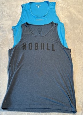 Medium Nobull Shirt Lot Blue Muscle Tank Top Training Workout No Bull Sleeveless