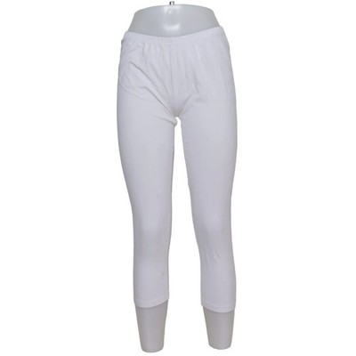 A.P Collection, Leggings, Größe: 48/50, Weiß, Baumwolle/Elasthan, Einfarbig #s4s