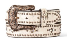 Ariat Metallic Copper Studs White - Accessories Belt Ladies - A15662216