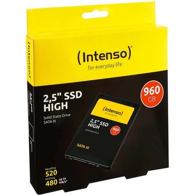 SSD Intenso 960GB Hoch SATA III 2,5'' Interner Solid State Laufwerk Laptop