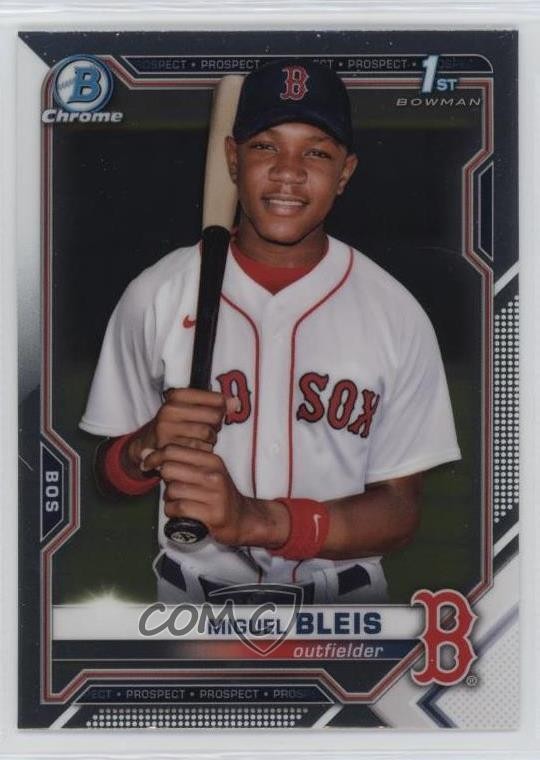 2021 Bowman Chrome Prospects Miguel Bleis #BCP-167 1n5