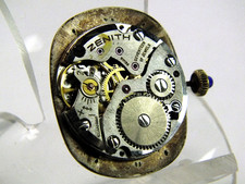 Vintage 17J Movado-Zenith 2320 Movement for Parts Good Balance RUNNING