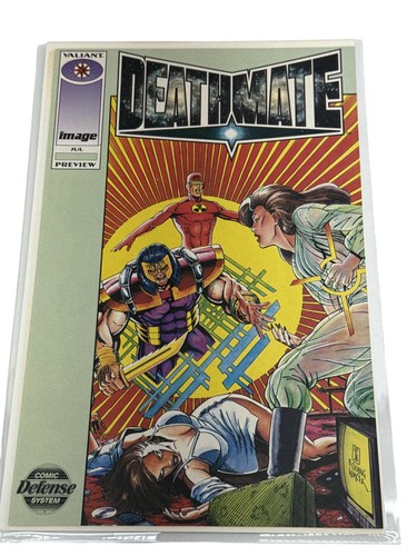 Vintage Comic Valiant Image Deathmate Preview Book Youngblood Bloodshot Tan 1993