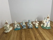 Dreamsicles Northern Lights Figurines (Lot Of 6) 1998 Snowman Cherub Vintage