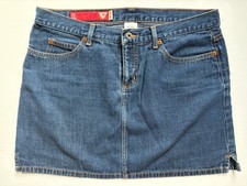 GUESS Jeans Womens Size 31 Dark Wash Denim Mini Skirt Y2K Era 100 Cotton