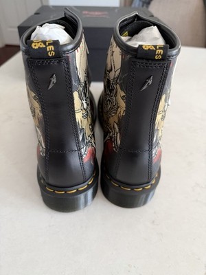Size 9 Men 1460 Metallica Skull Lightening Dr. Martens Black