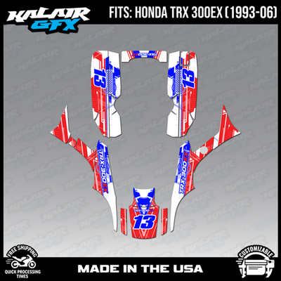 Graphics Kit for ATV Honda TRX300EX (1993-2006) Future Series