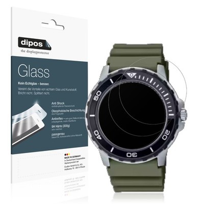 2x Schutzfolie für Casio MTD-125D matt - Anti-Shock 9H Folie dipos Glass