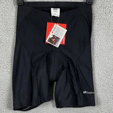 Bellwether Nylon Blend Shorts Padded Cycling Women Medium Black Stretch Logo NEW