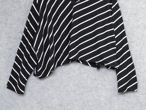 Ivan Grundahl Copenhagen Oversized Striped Crop Top Black/White Size M - Picture 8 of 14