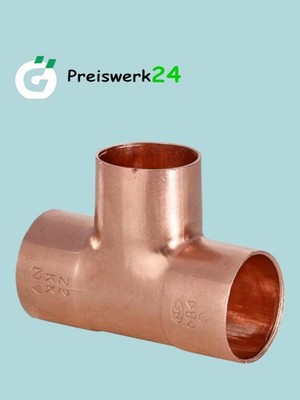Lötfittinge Kupfer  T-Stück  Kupferfittinge 35x22x35mm  Nr:0022