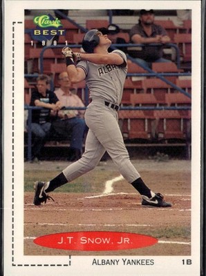 J.T. Snow, Jr. 1991 Classic Best #279 PLEASE READ