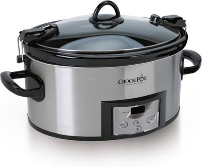 6 Quart Slow Cooker Programmable Carry