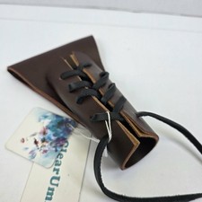 Medieval PU Leather Sword Frog Adjustable Dagger Sheath Holder LARP