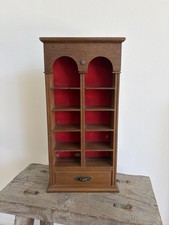 Miniature Display Cabinet Dresser wooden vintage curio trinkets shelves
