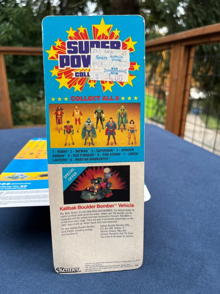 Robin Vintage Kenner DC Super Powers 1986 - Estado perfeito em cartão fino - Imagem 4 de 4