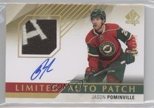 2015-16 SP Authentic Limited /100 Jason Pominville #52 Patch Auto a8r