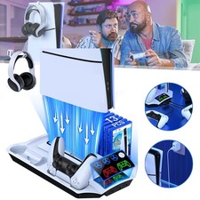 Image of PS5 Cooling Stand Cooling Station w/Dual Controller Charger for Playstation 5
