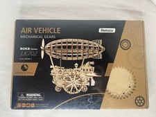 Robotime ROKR 3D Puzzle Wooden Air Vehicle Mechanical Gears LK702 Steam Punk New
