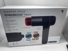 Sharper Image Power Percussion Pro Hot  Cold Quiet Massage Gun   Open Box