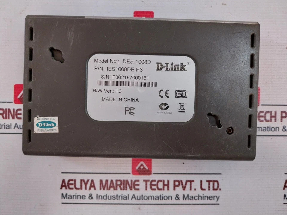 D-LINK DES-1008D 8 Port 10/100 MBPS Fast Ethernet Switch 7.5V 1A IES1008DE.H3 - Image 3 of 4
