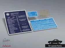 LANCIA FULVIA SEDAN AND COUPE STICKER KIT - 4 stickers