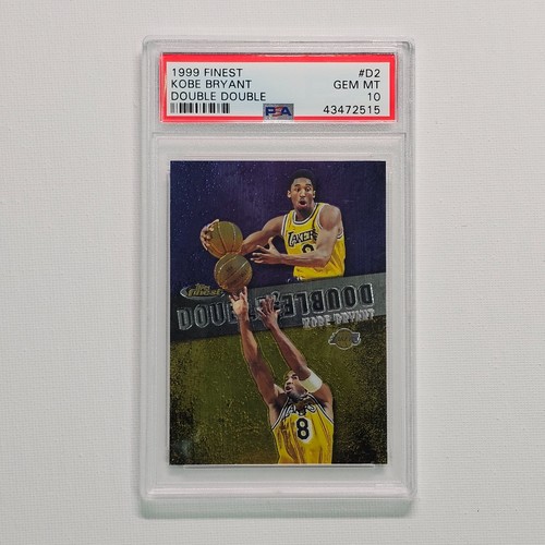 1999-00 Topps Finest Kobe Bryant Double Double PSA 10 GEM MINT @9H