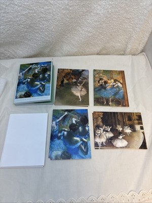 Edgar Degas Blue Dancers 12 Note Cards & Envelopes 4 Designs