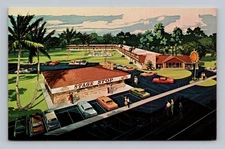 Postcard Silver Springs Blvd. Florida Quality Courts Motel Stage Top Restaurant