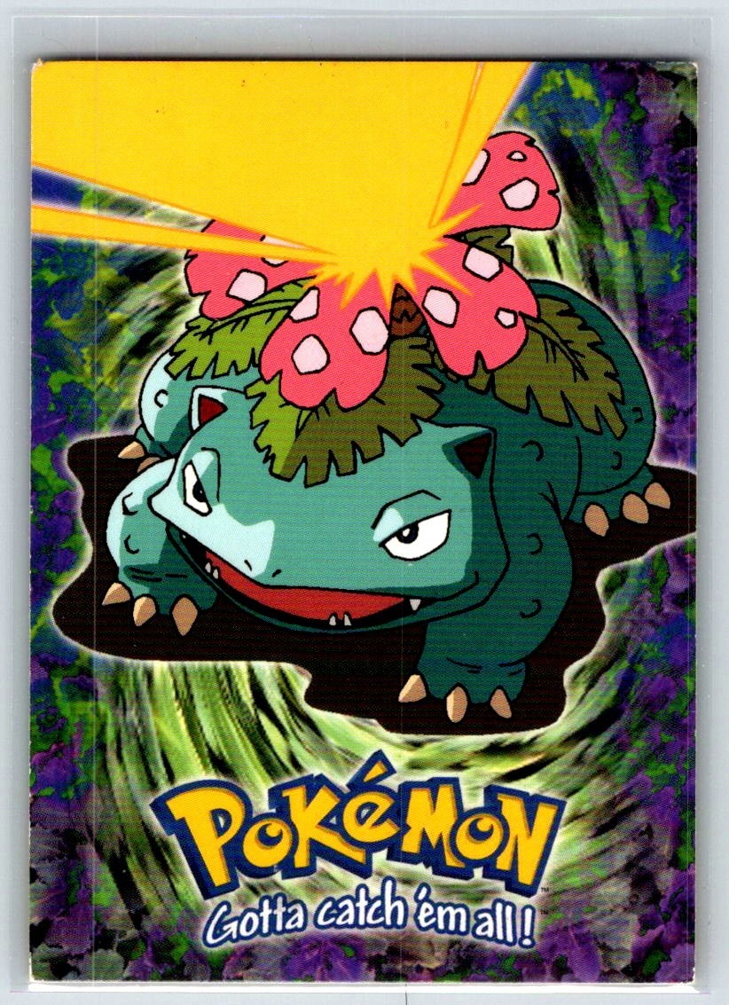 Venusaur E3 of 12 - BLUE LOGO - NON-HOLO - TOPPS POKEMON CARD LP